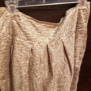 PATTERNED BANANA REPUBLIC SILK SKIRT
